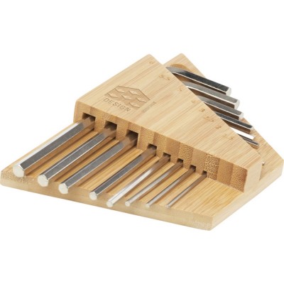 Набор инструментов «Allen» с шестигранным ключом из бамбука