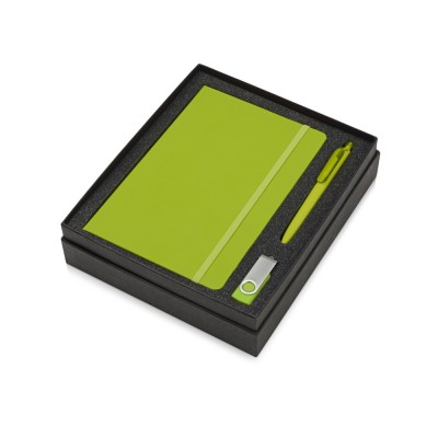 Подарочный набор Vision Pro Plus soft-touch с флешкой, ручкой и блокнотом А5