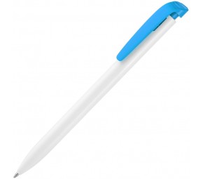 Ручка шариковая Favorite, белая с голубым