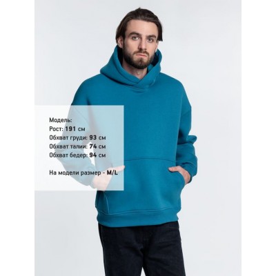 Худи Kulonga Oversize, бирюзовое Худи Kulonga Oversize, бирюзовое