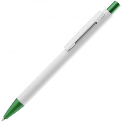 Ручка шариковая Chromatic White, белая с зеленым Ручка шариковая Chromatic White, белая с зеленым