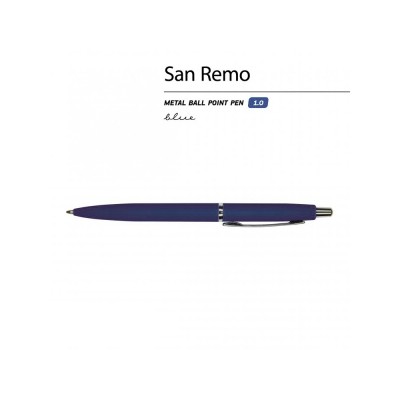 Ручка металлическая шариковая «San Remo», софт тач Ручка металлическая шариковая «San Remo», софт тач