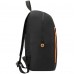 Складной рюкзак Compact Neon, черный с оранжевым