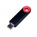 USB 2.0- флешка промо на 64 Гб прямоугольной формы, выдвижной механизм