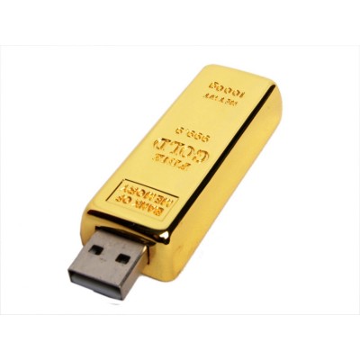 USB 2.0- флешка на 16 Гб в виде слитка золота