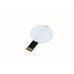 USB 2.0- флешка на 64 Гб в виде пластиковой карточки круглой формы