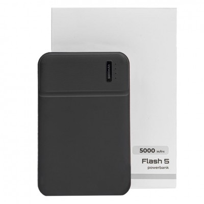 Универсальный аккумулятор OMG Flash 5 (5000 мАч) с подсветкой и soft touch, черный, 9,8х6.3х1,3 см Универсальный аккумулятор OMG Flash 5 (5000 мАч) с подсветкой и soft touch, черный, 9,8х6.3х1,3 см