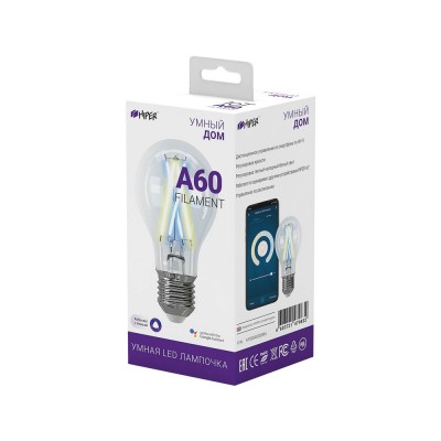 Умная LED лампочка «IoT A60 Filament»