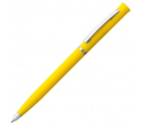 Ручка шариковая Euro Chrome, желтая