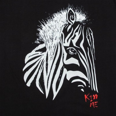 Футболка женская «Арт-рокстар. Kiss Me», черная Футболка женская «Арт-рокстар. Kiss Me», черная