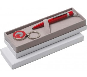 Подарочный набор: брелок с флеш-картой на 4 Гб, ручка шариковая