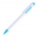 Ручка шариковая MAVA,  белый/голубой, пластик