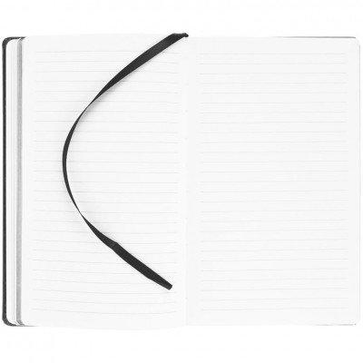 Блокнот Shall, черный, с белой бумагой