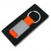 Брелок DARK JET; 2,8 x 6,2 x 0,6 см; оранжевый, металл; лазерная гравировка