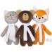Игрушка Beastie Toys, мишка с белым шарфом