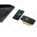 USB-хаб с беспроводной зарядкой из бамбука «Plato», 5 Вт