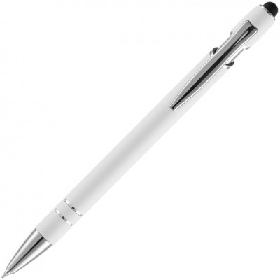 Ручка шариковая Pointer Soft Touch со стилусом, белая
