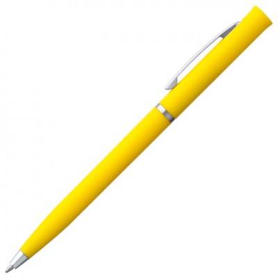 Ручка шариковая Euro Chrome, желтая