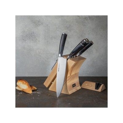 Набор из 5 кухонных ножей и блока для ножей с ножеточкой «DANA»