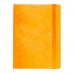 Ежедневник недатированный Boomer, А5,  оранжевый, кремовый блок, без обреза