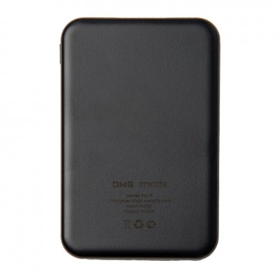 Универсальный аккумулятор OMG Rib 5 (5000 мАч), черный, 9,8х6.3х1,4 см