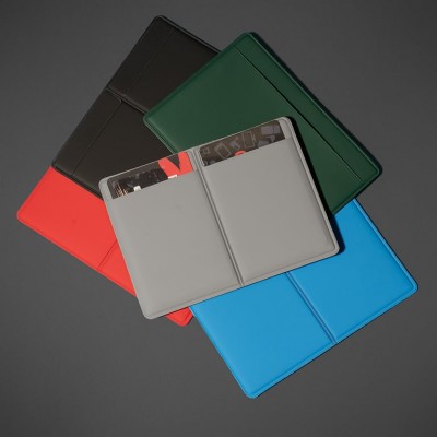 Чехол для автодокументов, 9.3 х 12.8 см, PU soft touch, серый