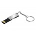 USB 2.0- флешка на 8 Гб с поворотным механизмом и зеркальным покрытием
