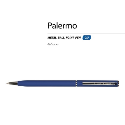 Ручка металлическая шариковая «Palermo», софт-тач