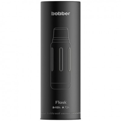 Термос Flask 1000, вакуумный, стальной матовый