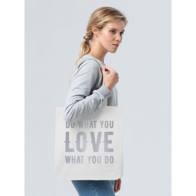 Холщовая сумка Do Love, молочно-белая