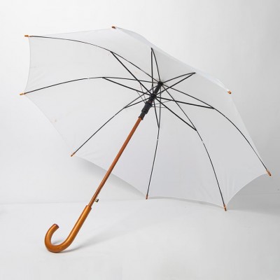 Зонт-трость механический, деревянная ручка