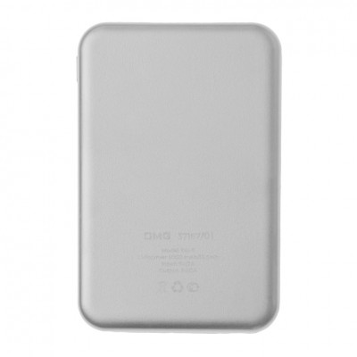 Универсальный аккумулятор OMG Rib 5 (5000 мАч), белый, 9,8х6.3х1,4 см