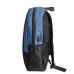 Рюкзак PULL, т.синий/чёрный, 45 x 28 x 11 см, 100% полиэстер 300D+600D