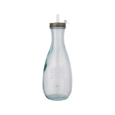 Бутылка с соломинкой «Polpa» из переработанного стекла