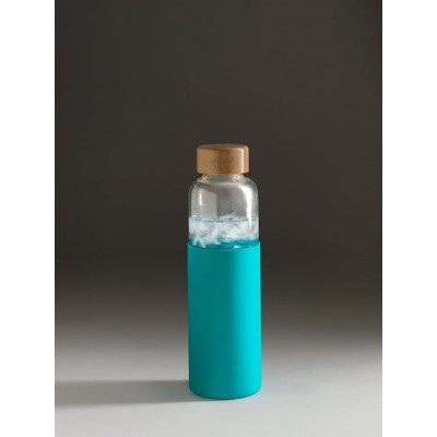 Бутылка для воды Dakar, прозрачная с бирюзовым