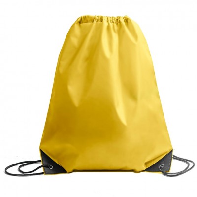 Рюкзак мешок с укреплёнными уголками BY DAY, желтый, 35*41 см, полиэстер 210D