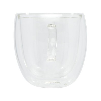 Стеклянный стакан «Manti» с двойными стенками и подставкой, 250 мл, 2 шт