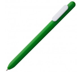 Ручка шариковая Swiper, зеленая с белым