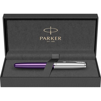 Ручка-роллер Parker «Sonnet Essentials Violet SB Steel CT»