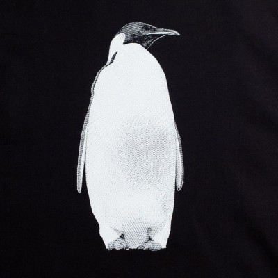 Холщовая сумка Like a Penguin, черная Холщовая сумка Like a Penguin, черная