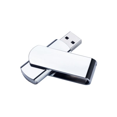 USB 2.0- флешка на 2 Гб глянцевая поворотная