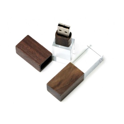 USB 2.0- флешка на 64 Гб прямоугольной формы, под гравировку 3D логотипа
